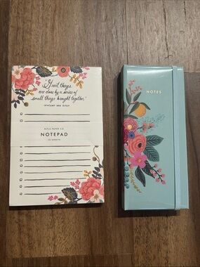 Rifle Paper Co Notebook and Post-Its